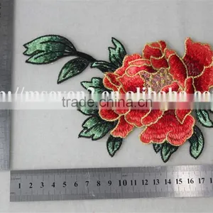 Hot Sales Large Sew on Patches Embroidery Christmas Patch Rose Pattern for Dress thumbnail-6