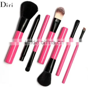 Hot Sale 7 Pcs Pink Color One Set Wooden Handle Professional Makeup Brush Set thumbnail-2