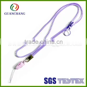Custom Brand Own Zip Lanyard From China Factory thumbnail-1
