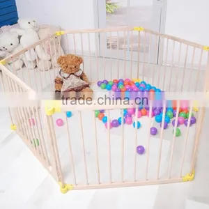 8 Panels New Wooden Folding Baby Playpen New Design thumbnail-4