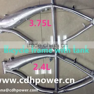 Motorized Bicycle Frame , 2.4L Bike Frame With Tank , Bicycle Frame on Sale thumbnail-1