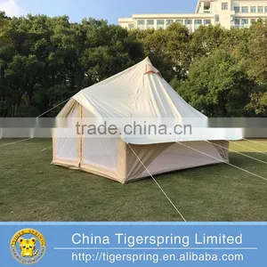 Waterproof Beige Color Unique Bell Tent Outdoor Family Camping Tent thumbnail-1