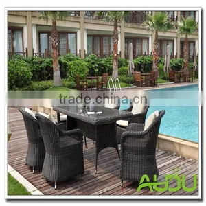 Audu Brisbane Garden Outdoor Rattan Dining Set thumbnail-1