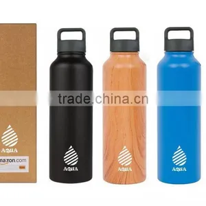 Double Wall Vacuum 37 oz Insulated 18/8 Stainless Steel BPA Free Water Bottle Stein Reusable and Food-grade thumbnail-1