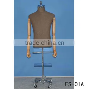 New Fashion Display Model Adjustable Wooden Tailor Mannequins thumbnail-2