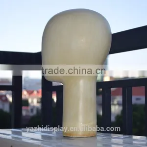 High Quality Abstract Wooden Grain Mannequin Head Unisex for Hat Display thumbnail-4