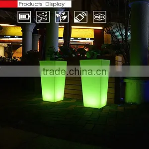 Factory Direct Sale RGB Color Changing Remote Control Flower Pot thumbnail-5