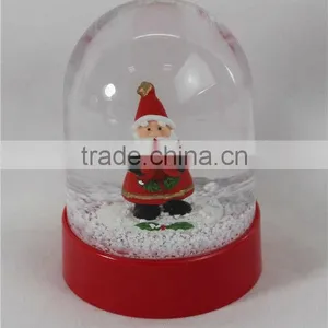 2016 Walmart Large Christmas Santa Plastic Snow Globe thumbnail-1