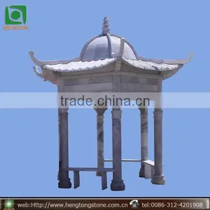Cheap Outdoor Solid Roof Marble Gazebo thumbnail-1