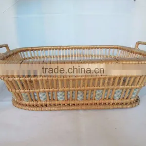 New Style Handmade Cheap Wicker Fruit Basket for Decoration thumbnail-1