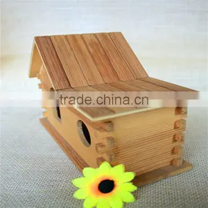 Unfinished Conjoined Kids Pine Wood Cutting Toys House Shape Wood Toys for Sale thumbnail-3
