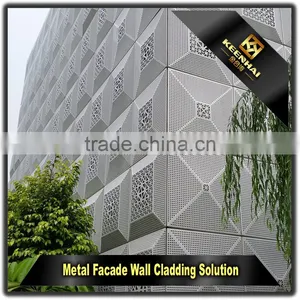 Decorative Facade Panel Perforated Outdoor Aluminum Curtain Wall Panel thumbnail-1