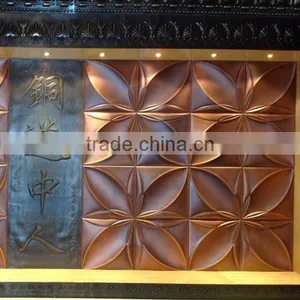 4x8 Color Coated Hairline Stainless Steel 2MM Embossed Copper Sheet thumbnail-6