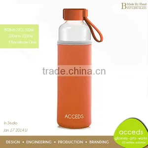 Customized Design Glass Drinking Water Bottle for Gym thumbnail-2