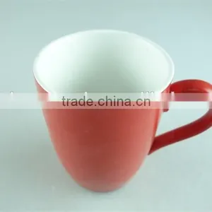 Ceremic Mugs,cheap Stock Red Color Glazed Coffee Mugs,12oz Ceramic Coffee Mugs thumbnail-2
