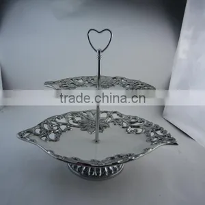 Mordern Design 2-tiers Ceramic Cake Stand thumbnail-2