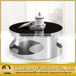 Round Glass Tea Table Coffee Table Design thumbnail-1