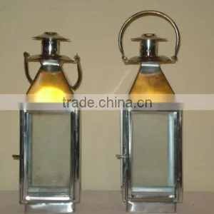 Candle Decorative Table Lantern,Silver Metal Lanterns,Designer Metal Lanterns thumbnail-1