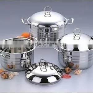 Large Size Stainless Steel Cookware Set With Metal Lid thumbnail-2