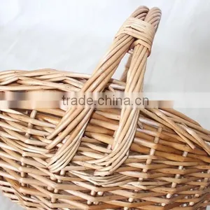 Set of 2 Cheap Natural Wicker Decorative Baskets thumbnail-5