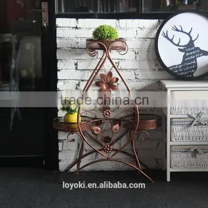 3 Flower Pot Display Garden Decorate Plant Flower Pot Metal Iron Plant Storage Stand thumbnail-1