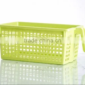Bathroom With Handle Plastic Storage Basket thumbnail-3
