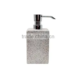 Marble Bathroom Accessories Set Manual Square Concrete Foam Soap Dispenser thumbnail-1