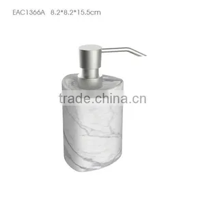Bathroom Design Marble Effect Bath Soap Dispenser / Wholesale Bathroom Accessories Set thumbnail-1