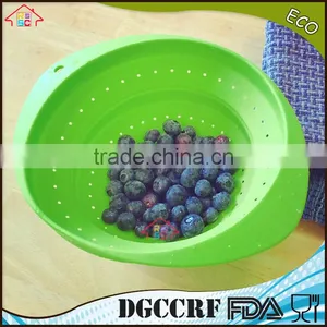 NBRSC Silicone Collapsible Colander Spaghetti Strainer Mesh Drainer for Food Pasta Vegetables Fruit thumbnail-6