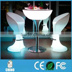 Cool LED Electronic Inside Colorful Lighting Round Tables thumbnail-5