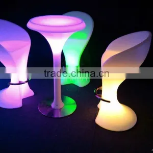 Hot Sale! Commerical Nightclub Beautiful Lighting Classic Plastic LED Bar Stool With 16 Colors Change thumbnail-5