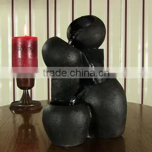 Four Cascading Bowls Tabletop Fountain With LED Lights thumbnail-1