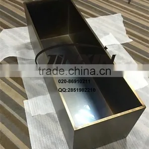 JINXIN Stainless Steel Planter Box Stainless Steel Flower Pot Antique Bronze Polish thumbnail-3