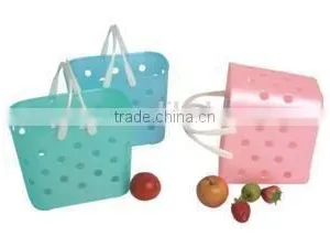 PP Plastic Basket With Handle/Storage Basket/food Basket thumbnail-3