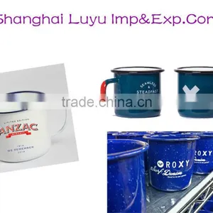 Logo Printing Promotion Porcelain Enamel Mug Coffee Cup thumbnail-1