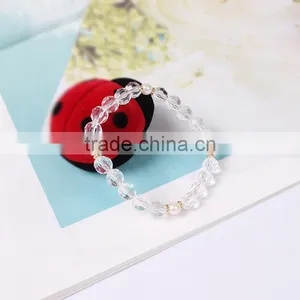 Gold Rhinestone Star Charms Crystal Bead Bracelet thumbnail-2