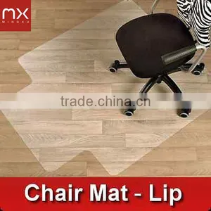 Polycarbonate Office Desk Chair Mat Lip * Hard Wood Floor PVC Free Computer Mat thumbnail-1
