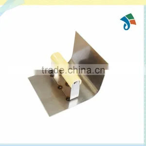 Stainless Steel Wooden Handle Cove Trowel Corner Trowel Inside Corner thumbnail-3