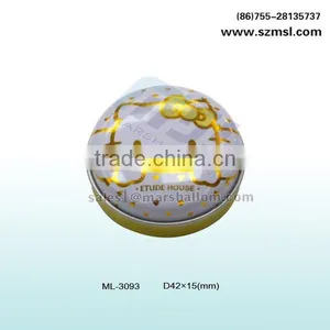 Small Oval Tin Candle Can thumbnail-1