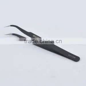 Black Tweezers Anti-static Tweezers for Bent Head thumbnail-4