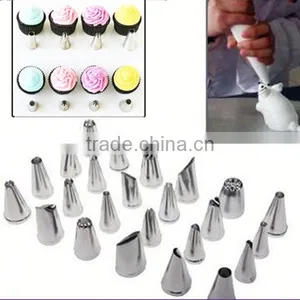 24pcs/set 430 S/s Different Shape Cake Decorating Tips thumbnail-1