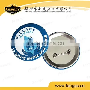 Popular Tinplate Metal Badge With Custom Logo Print thumbnail-1