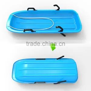 Downhill Thunder Kid's / Toddler Winter Toboggan Snow Sled 48-inch Plastic Snow Racer Sled thumbnail-2