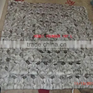 Luxury Geniue Fox Fur Carpet thumbnail-1
