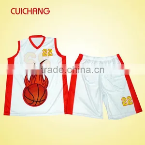 High Quality Latest Design Basketball Jerseys& Sublimated Basketball Jersey&basketball Shorts, Custom Basketball Uniform Design, thumbnail-1