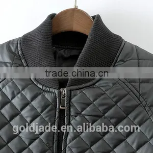 Custom Design Women Nylon Winter Bomber Jacket Custom Logo Quilted Bomber Jacket For Women thumbnail-4