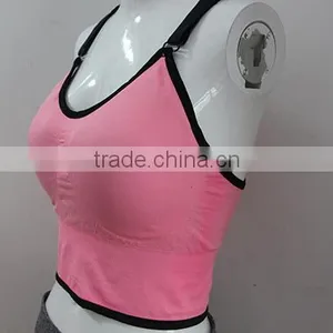 Fashion Breathable Women Sports Bra With Adjustable Shoulder Strap thumbnail-2