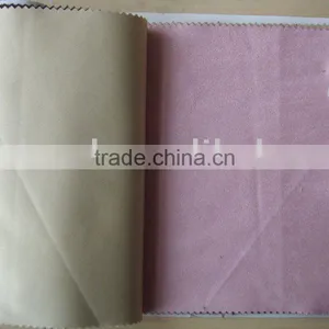 100% Poly Fashion Imitation Leather as Suede Leather Fabric-imitation Leather thumbnail-1
