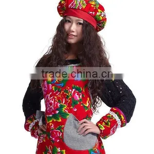 Personality Printing Work Han Edition Cotton Apron, ms Hotel Restaurant Tea Salon Supermarket Apron thumbnail-3
