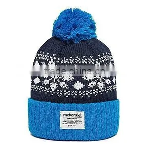 Acrylic Jacquard Custom Ladies Pom Pom Hat thumbnail-4